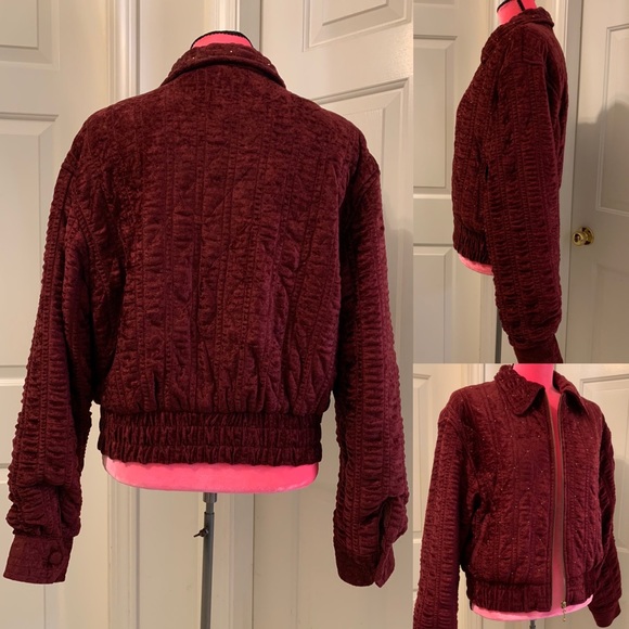 Vintage coat w/ruching & gold bead detailing - Picture 2 of 7